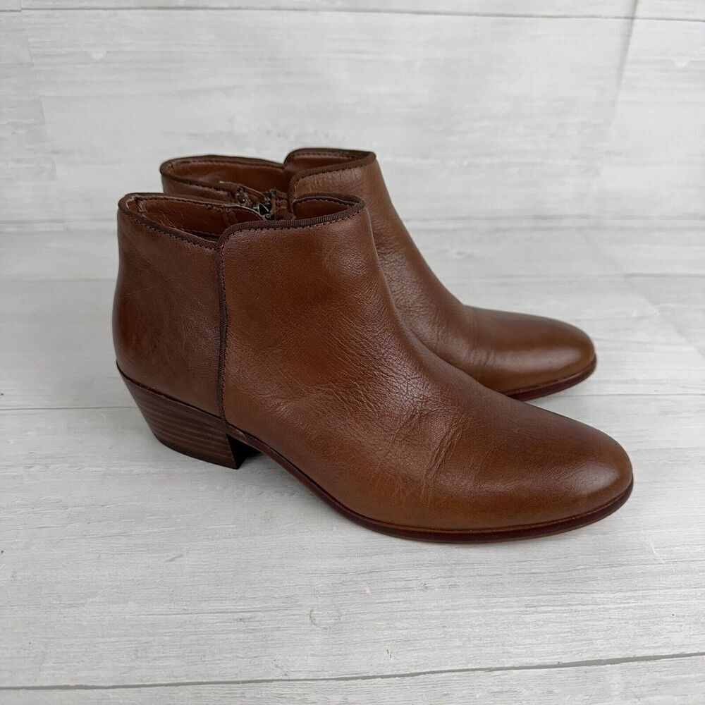 Sam Edelman Brown Leather Ankle Booties